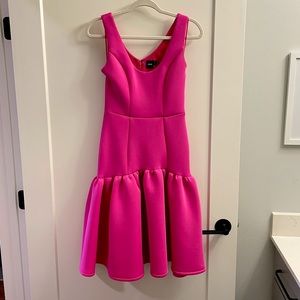 ASOS hot pink mermaid scuba dress